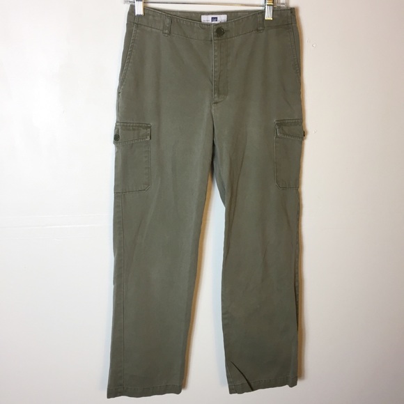GAP Denim - Gaps Green Utility Cargo Straight Jeans